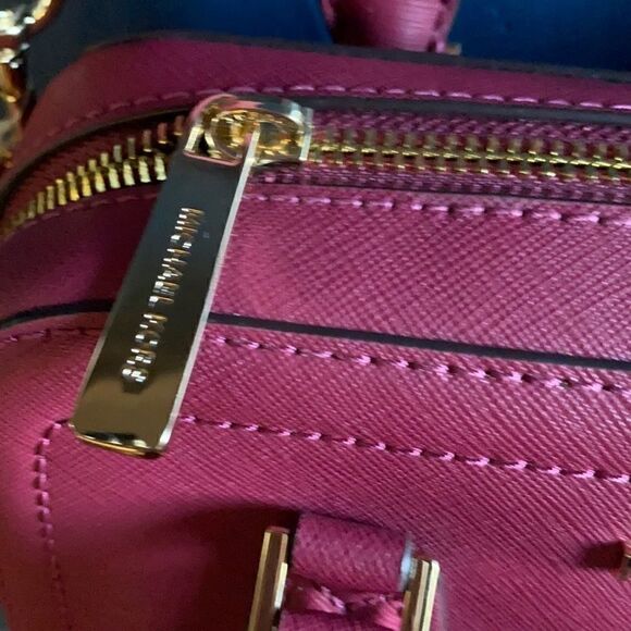 Michael Kors Ayden Dome Satchel Berry Color!! - Picture 6 of 9